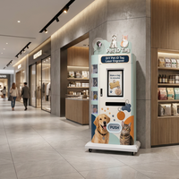 Distributeur automatique de gravure de plaques d'identification pour animaux de compagnie 24h/24 et 7j/7, kiosque extérieur commercial à laser pour plaques d'identification d'animaux, résistant aux intempéries