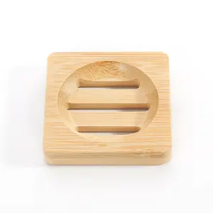 High Quality Reusable Wooden Bamboo Soap Dish Soap Tray Soap Holder Box For Bathroom