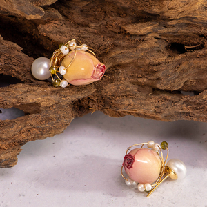 Pendientes de aro chapados en plata con perlas naturales de agua dulce, estilo bohemio, joyería de lujo para mujer, regalo de boda a la moda - Product Image 6