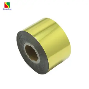 SHENGSHENG Small Size Rolls Gold/Silver 8cm*120m Hot Stamping Foil For PP Materials
