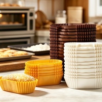 Gâteaux en papier jetables de haute qualité avec couvercles pour servir des puddings, des gelées et des desserts lors de fêtes