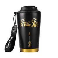 Tasse isotherme portable en céramique motif fleur de lys, idéale pour les voyages et la voiture