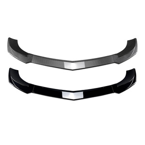 Amp-Z Front Bumper Lip Splitter Carbon Fiber Texture For Mercedes-Benz C-Class W204 S204 AMG Line 2011-2014 - Product Image 5