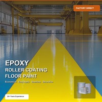 Peinture époxy pour sols, résistante à l'usure, antidérapante, imperméable, pour garage, usine, atelier, entrepôt, béton