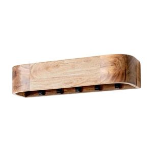 <span class=keywords><strong>Étagère</strong></span> murale flottante en bois <span class=keywords><strong>avec</strong></span> <span class=keywords><strong>porte</strong></span>-manteaux dissimulés pour <span class=keywords><strong>rangement</strong></span> et décoration <span class=keywords><strong>de</strong></span> chambre à coucher – Vente en gros personnalisée - Product Image 6