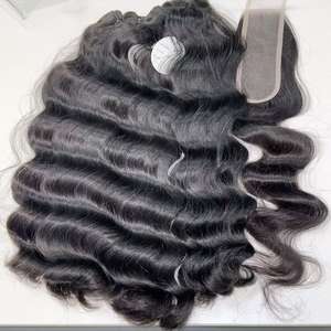 شعر بشري فيتنامي غير معالج غير معالج وصلات كمبودية خام شعر مستقيم - Product Image 5