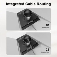 Support d'antenne rotatif en forme d'étoile, modèle RG-1212 de troisième génération, revêtement poudré, amplificateur de signal, pour usage transfrontalier
