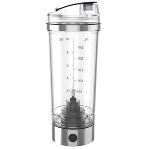 Gobelet à milkshake électrique 250 ml, shaker portable en acier inoxydable avec marquages de mesure pour le café et le mélange de protéines - Product Image 1