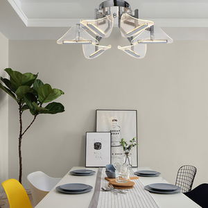 Barato retro de aluminio acryilc estrella sala comedor cafés montado en la superficie de luz lámpara led lámpara de techo - Product Image 2