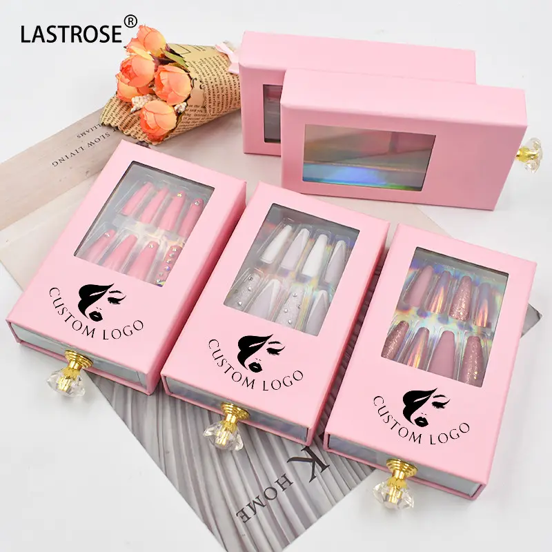 Wholesale Private Label Box Packaging Nail Nail Packing Boxes False Press On Nail Packaging Box