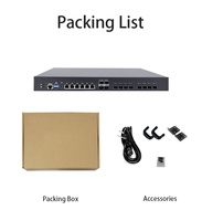 PC Firewall Pfsense Rak-mount 1U, 6*LAN 2.5G, 6*SFP 10G, H770, Mendukung Intel I9 I7 I5 I3 Generasi ke-12 hingga ke-14, Perangkat Jaringan