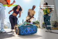 Enceinte portable HOPESTAR A85 400W pour fêtes en extérieur, subwoofer sans fil, étanche IPX6, karaoké RGB avec batterie 30000mAh