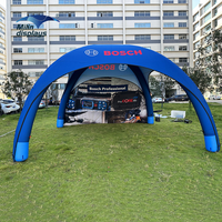 Tentes dôme gonflables imperméables et résistantes au feu 5x5m pour rallyes automobiles, sport motorisé, gazebo scellé pour événements en plein air