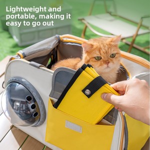 Bac à litière pour chat pliable portable extra large pour chaton et voyages en plein air, modèle rectangulaire - Product Image 2