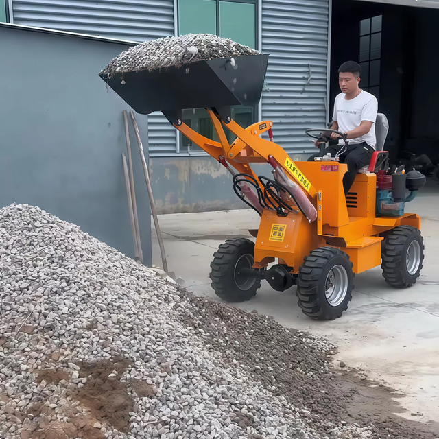 Meiwo Farm Garden Use 4 Wheel Drive Electric Mini Loader Made in China