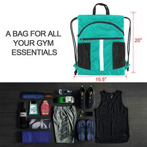 Free sample Custom Logo Drawstring Backpack Outdoor <b>Sports</b> Waterproof Jogging Gym <b>Bag</b> for Basketball Swimming <b>Other</b> Activities - Product Image 5