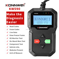 Escáner de Diagnóstico Profesional OBDII KONNWEI KW590, Herramienta para Autos, Lector de Códigos de Diagnóstico del Motor del Vehículo