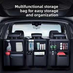 Túi lưu trữ thân xe được sản xuất tại nhà máy bằng da, cùng với bộ dụng cụ xe, phù hợp cho xe hai cửa, suvs và mpvs - Product Image 2