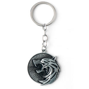 Vendita calda Game <span class=keywords><strong>Witcher</strong></span> 3 <span class=keywords><strong>Wild</strong></span> <span class=keywords><strong>Hunt</strong></span> Wolf Retro ciondolo collana portachiavi - Product Image 4