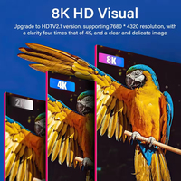 Cable HDMI 2.1 ZOGUO 8K de 48 Gbps con revestimiento de PVC chapado en oro de 24K, cable de video de alta velocidad de 50 m