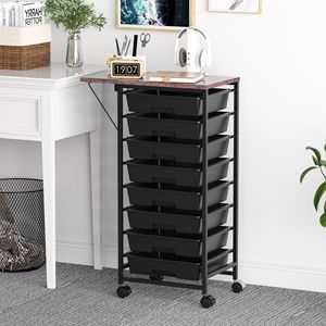 Chariot de rangement pliable de cuisine, étagère de sol multi-niveaux pour micro-ondes, <span class=keywords><strong>machine</strong></span> à café, ustensiles de cuisine, support extensible - Product Image 4