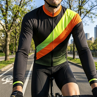 Maillot de cyclisme à manches longues pour homme, imprimé sur mesure, OEM, polyester respirant, extensible dans quatre directions, séchage rapide