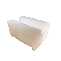 Bloc coulissant en plastique UHMWPE/nylon personnalisé, blocs en polyéthylène UHMW rectangulaires solides pour l'usinage