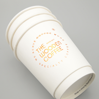 Gobelets en papier à double paroi recyclables, impression de logo personnalisée, gobelets à café jetables isolés thermiquement pour boissons chaudes, emballage à emporter