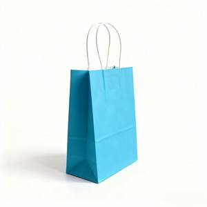 Sacs en papier kraft brun recyclé KM avec poignées - Product Image 3