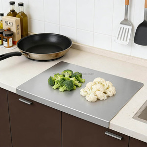 <span class=keywords><strong>Tagliere</strong></span> <span class=keywords><strong>in</strong></span> <span class=keywords><strong>Acciaio</strong></span> Inossidabile Rinforzato per Preparazione Alimenti, Impastatura e Uso Commerciale - Product Image 1
