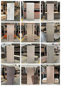 Moderne Design-Türverkleidung Hochwertige Formgepresste HDF-Türverkleidung Amerikanischer Stil Fertiggestaltete Oberfläche Wasserdichte Türverkleidung - Product Image 3