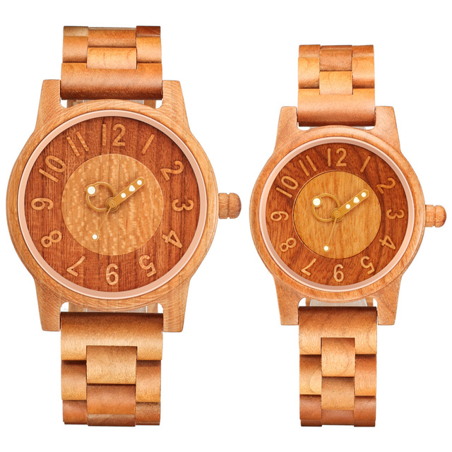 Fenyi Wholesale Fashionable Retro Casual Best-selling Unique Creative Couple Quartz Wooden Watches for Men and Women