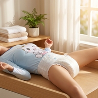 Kaida China Großhandel Günstige Eigenmarke Niedlich Bedruckte Ultra-Dicke Hochabsorbierende 3D-Auslaufschutz Erwachsenenwindeln Unisex Pull-Up