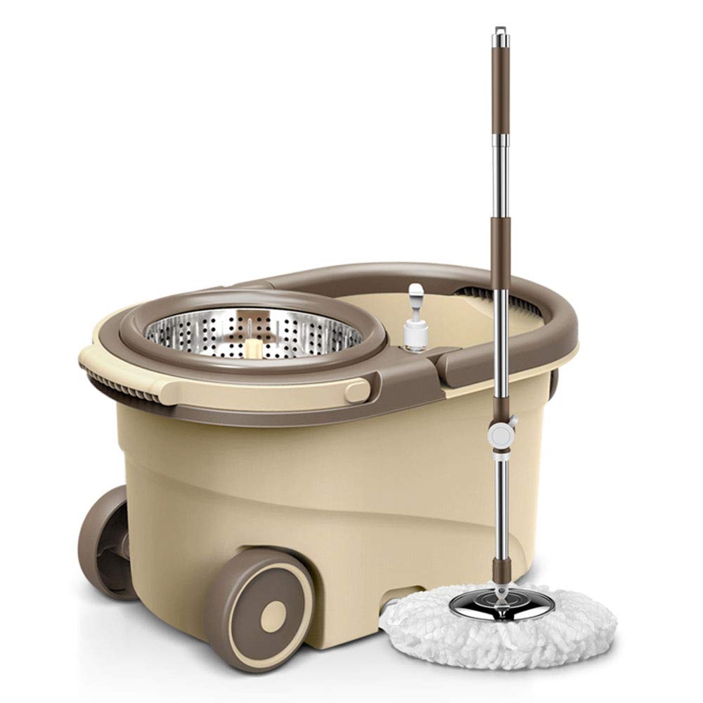 Household 360 spin magic mop easy clean mop bucket wheels walkable style flat mop