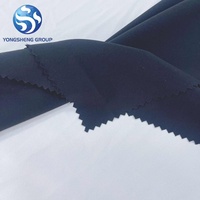 Tissu Jersey 100% Polyester Imperméable Mat à Trame Torsadée Effet Soie Protéinée, Poids Moyen, Élastique Mécanique, Idéal pour Vêtements - Vente Chaude