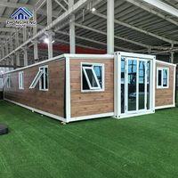 Maison Modulaire à Double Aile de 20, 30 et 40 pieds, Aménagement de Chambre Personnalisable pour Logement Familial, Maison Conteneur Résidentielle