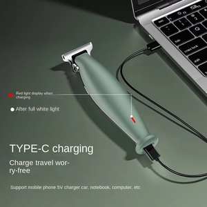 Regolabarba Ricaricabile Multifunzione con Corpo in Metallo, Potente e Compatto, con 4 Guide di Limite, Tipo-C, per <span class=keywords><strong>Barbiere</strong></span> - Product Image 4