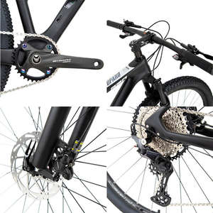 VTT Hardtail en fibre de carbone 29 pouces 12 vitesses Frein à disque hydraulique Roues en alliage d'aluminium Fourche à blocage VTT pour homme LEOPARDpro - Product Image 3