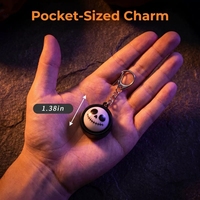 Porte-clés lumineux à bouton-poussoir pour Halloween, motifs Crâne, Citrouille, Fantôme, cadeau de fête, vente en gros