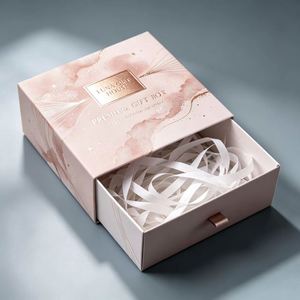 FX Custom Logo Rigid Drawer <b>Box</b> Luxury Coated Paper Packaging <b>Box</b> with Aluminum Matte Gift <b>Box</b> Manufacturer - Product Image 4