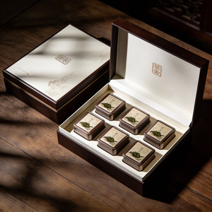 Kotak Hadiah Teh Mewah Kustomisasi Kertas Seni Premium & Kertas Spesial dengan Logo Timbul - Product Image 2