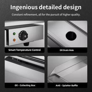 Коммерческое домашнее коммерческое использование столешница из нержавеющей стали с антипригарным покрытием, легкая чистка, Электрическая Кухня, отели, рестораны - Product Image 6