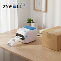 Printer Label Pengiriman Usb Bluetooth 4x6 dengan Tempat Kertas Besar, Printer Label Stiker Thermal 4 inci