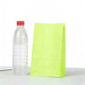 Wholesale Eco-Friendly Recyclable Brown Kraft Paper Sacks SOS <strong>Bags</strong> with Greaseproof Liner for Takeout Food Packaging and Grocery - Product Image 4