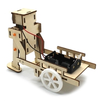 Kit d'expérimentation manuel de robot à tirer OKYN-G5655, modèle d'assemblage en bois 3D pour l'éducation et les cartes de développement