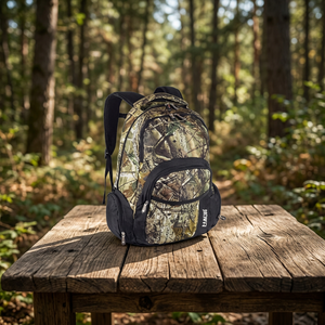 Sac à dos de voyage unisexe HASUN HS 58 imperméable style motard avec poche intérieure zippée, sangle chaîne et système de transport en résine et maille - Product Image 2