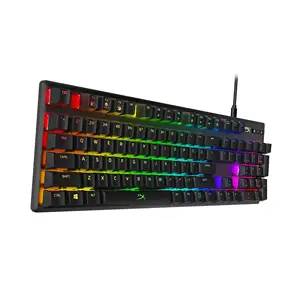 HyperX alaşım kökeni mekanik oyun klavye yazılımı kontrollü ışık makro özelleştirme, RGB LED aydınlatmalı lineer HyperX