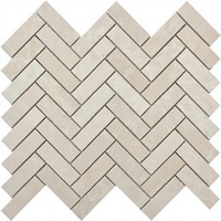 Mosaïque de marbre Bianco Carrarra Cream Marfil, polie, moderne, imperméable, pour sols intérieurs d'appartements et de villas, revêtement en pierre.