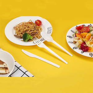 China Supplier Customized Print Logo <strong>Personalized</strong> Biodegradable Portable Utensils Flatware Cutlery Set With <strong>Fork</strong> Knife Spoon - Product Image 6