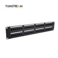 110 Type Réseau Rj45 Cat6 Utp 2u 48port Cat 6 Panneau de brassage 48 Panneau de brassage